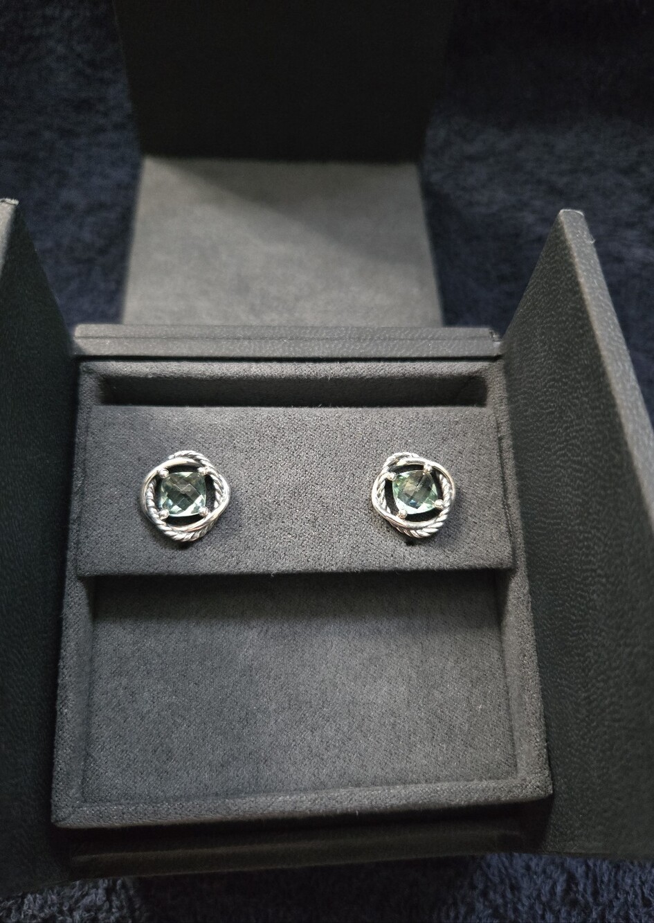 David Yurman Prasiolite Infinity Earrings